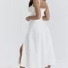 Carmen White Bustier Sundress