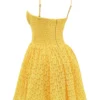 Carolina Apricot Lace Corset Mini Dress