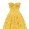 Carolina Apricot Lace Corset Mini Dress
