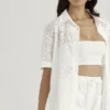 Carrie White Broderie Anglaise Shirt