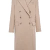 Carter Oatmeal Double Breasted Coat