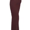 Cassidy Cabernet Fluted Hem Mesh Maxi Skirt