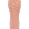 Cassidy Peach Fluted Hem Maxi Skirt