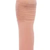 Cassidy Peach Fluted Hem Maxi Skirt