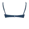 Cassis Deep Blue Ruched Bikini Top