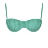 Cassis Eucalyptus Ruched Bikini Top