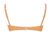 Cassis Light Orange Ruched Bikini Top