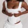 Catalina White Broderie Anglais Corset