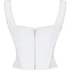Catalina White Broderie Anglais Corset