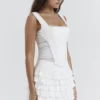 Catalina White Broderie Anglais Corset