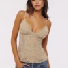 Catarina Vintage Ivory Hand-Beaded Embellished Camisole Top – Limited Edition