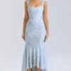 Cesca Bluebell Floral Maxi Dress