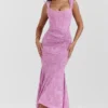 Cesca Rose Pink Floral Maxi Dress