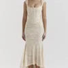 Cesca Vintage Cream Floral Maxi Dress
