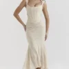 Cesca Vintage Cream Floral Maxi Dress