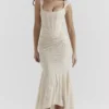 Cesca Vintage Cream Floral Maxi Dress