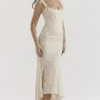 Cesca Vintage Cream Floral Maxi Dress