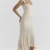 Cesca Vintage Cream Floral Maxi Dress