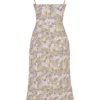 Charlotte Peony Print  Midi Sundress