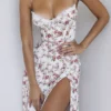 Charlotte Rose Print Corset Midi Sundress
