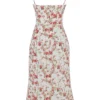Charlotte Rose Print Corset Midi Sundress