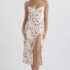 Charlotte Rose Print Corset Midi Sundress