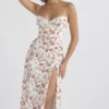 Charlotte Rose Print Corset Midi Sundress
