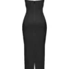 Charmaine Black Corset Maxi Dress