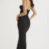 Charmaine Black Corset Maxi Dress