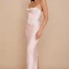 Charmaine Blush Pink Corset Maxi Dress