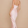 Charmaine Blush Pink Corset Maxi Dress