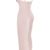 Charmaine Blush Pink Corset Maxi Dress