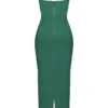 Charmaine Forest Corset Maxi Dress