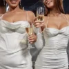 Charmaine Ivory Corset Maxi Dress