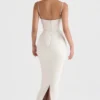 Charmaine Ivory Corset Maxi Dress