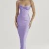 Charmaine Lavender Corset Maxi Dress