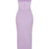 Charmaine Lavender Corset Maxi Dress