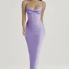 Charmaine Lavender Corset Maxi Dress