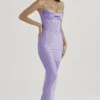 Charmaine Lavender Corset Maxi Dress
