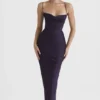 Charmaine Night Shade Corset Maxi Dress