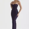 Charmaine Night Shade Corset Maxi Dress