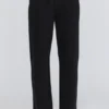 Chelsea Black Cashmere + Wool Trousers
