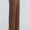 Chelsea Tan Cashmere + Wool Wide Leg Trousers