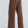 Chelsea Tan Cashmere + Wool Wide Leg Trousers