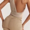 Cheyanne Ecru Gathered Bodysuit