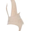 Cheyanne Ecru Gathered Bodysuit