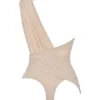 Cheyanne Ecru Gathered Bodysuit