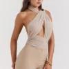 Cheyanne Ecru Gathered Bodysuit