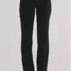 Chiara Black Straight Leg Trousers