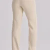Chiara Vintage Ivory Crepe Straight Leg Trousers